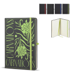 Libreta con tapa dura de PU ideal para láser A5 y hojas a rayas