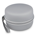 Almohada de viaje de espuma viscoelástica con funda fácil de guardar color gris