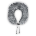 Almohada de viaje de espuma viscoelástica con funda fácil de guardar color gris tercera vista