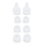 Tapones de oídos de silicona suave con estuche y en 3 tallas color blanco tercera vista