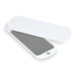 Cepillo quitapelusas de plástico resistente con espejo integrado color blanco segunda vista