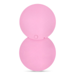 Espejo compacto deslizante de plástico con carcasa protectora color rosa cuarta vista