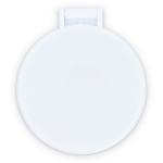Espejo compacto de plástico con diseño sencillo y ligero color blanco cuarta vista