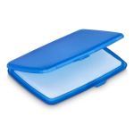 Set de pastillas de jabón monodosis en estuche de plástico 20uds color azul