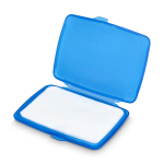 Set de pastillas de jabón monodosis en estuche de plástico 20uds color azul segunda vista