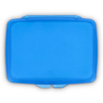 Set de pastillas de jabón monodosis en estuche de plástico 20uds color azul cuarta vista