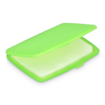 Set de pastillas de jabón monodosis en estuche de plástico 20uds color verde
