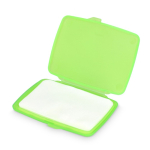 Set de pastillas de jabón monodosis en estuche de plástico 20uds color verde segunda vista