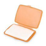 Set de pastillas de jabón monodosis en estuche de plástico 20uds color naranja segunda vista