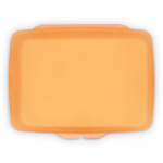 Set de pastillas de jabón monodosis en estuche de plástico 20uds color naranja tercera vista