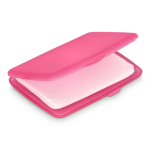 Set de pastillas de jabón monodosis en estuche de plástico 20uds color rosa