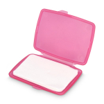 Set de pastillas de jabón monodosis en estuche de plástico 20uds color rosa segunda vista