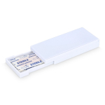 Kit de costura en caja de plástico con tiritas ideal para viajes color blanco segunda vista