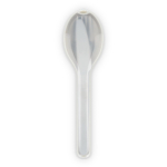 Set de 3 cubiertos de acero inox en estuche de plástico resistente color beige segunda vista