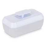Bandeja de plástico para cubitos de hielo con expulsión por botón color blanco segunda vista