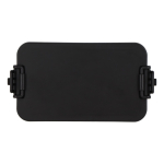Fiambrera doble capa con clips de cierre y cubiertos integrados 1,55L color negro quinta vista