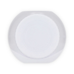 Fiambrera multifuncional con tapa a rosca y cubiertos reutilizables color blanco novena vista