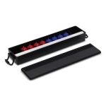 Juego compacto de curling de mesa portátil con caja de almacenaje color negro segunda vista