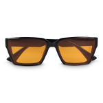 Gafas de sol rectangulares de plástico reciclado con protección UV400 color negro segunda vista
