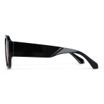 Gafas de sol de plástico reciclado con lentes tintadas y protección UV400 color negro cuarta vista