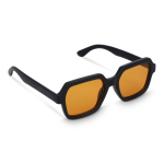 Gafas de sol rectangulares de plástico reciclado con protección UV400 color negro