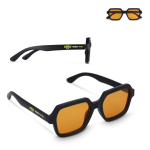 Gafas de sol rectangulares de plástico reciclado con protección UV400