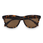 Gafas de sol de plástico reciclado con forma clásica y protección UV400 color marrón segunda vista