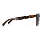 Gafas de sol de plástico reciclado con forma clásica y protección UV400 color marrón tercera vista