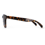 Gafas de sol de plástico reciclado con forma clásica y protección UV400 color marrón cuarta vista