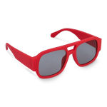 Gafas de sol de plástico duro reciclado y con protección UV400 color rojo