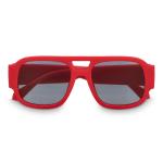 Gafas de sol de plástico duro reciclado y con protección UV400 color rojo segunda vista
