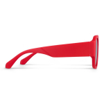 Gafas de sol de plástico duro reciclado y con protección UV400 color rojo tercera vista