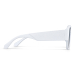 Gafas de sol de plástico duro reciclado y con protección UV400 color blanco tercera vista