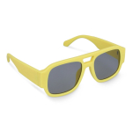 Gafas de sol de plástico duro reciclado y con protección UV400 color amarillo