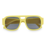 Gafas de sol de plástico duro reciclado y con protección UV400 color amarillo segunda vista