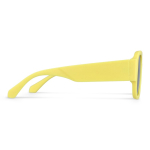 Gafas de sol de plástico duro reciclado y con protección UV400 color amarillo tercera vista