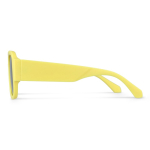 Gafas de sol de plástico duro reciclado y con protección UV400 color amarillo cuarta vista