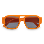 Gafas de sol de plástico duro reciclado y con protección UV400 color naranja segunda vista