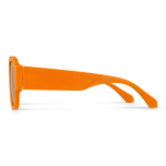 Gafas de sol de plástico duro reciclado y con protección UV400 color naranja cuarta vista