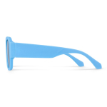 Gafas de sol de plástico duro reciclado y con protección UV400 color azul claro cuarta vista