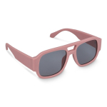Gafas de sol de plástico duro reciclado y con protección UV400 color rosa pastel