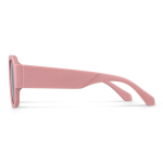 Gafas de sol de plástico duro reciclado y con protección UV400 color rosa pastel cuarta vista
