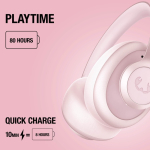 Auriculares de diadema con control de volumen Fresh'n Rebel Clam Blaze 2 color rosa novena vista