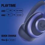Auriculares supraaurales con cancelación ruido Fresh'n Rebel Clam Ace 2 color azul septima vista