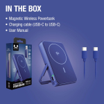 Power bank magnética con carga inalámbrica Fresh'n Rebel 10.000mAh color azul