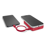 Power bank magnética con carga inalámbrica Fresh'n Rebel 10.000mAh color rojo sexta vista