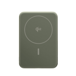 Power bank magnética con carga inalámbrica Fresh'n Rebel 10.000mAh color verde cuarta vista