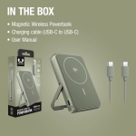 Power bank magnética con carga inalámbrica Fresh'n Rebel 10.000mAh color verde