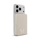 Power bank magnética con carga inalámbrica Fresh'n Rebel 10.000mAh color beige segunda vista