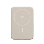 Power bank magnética con carga inalámbrica Fresh'n Rebel 10.000mAh color beige cuarta vista